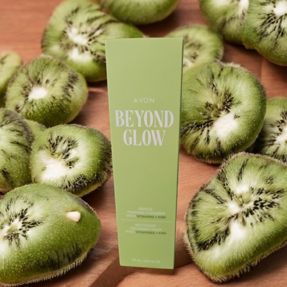Beyond Glow Gentle Foaming Cleanser W Vitimans & Kiwi By AVON 150ml 5fl oz